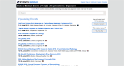 Desktop Screenshot of events-world.net